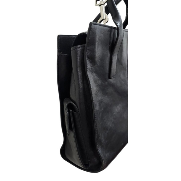 Wilsons Leather Pelle Studio Black Business Briefcase Laptop Handbag - Picture 6 of 16